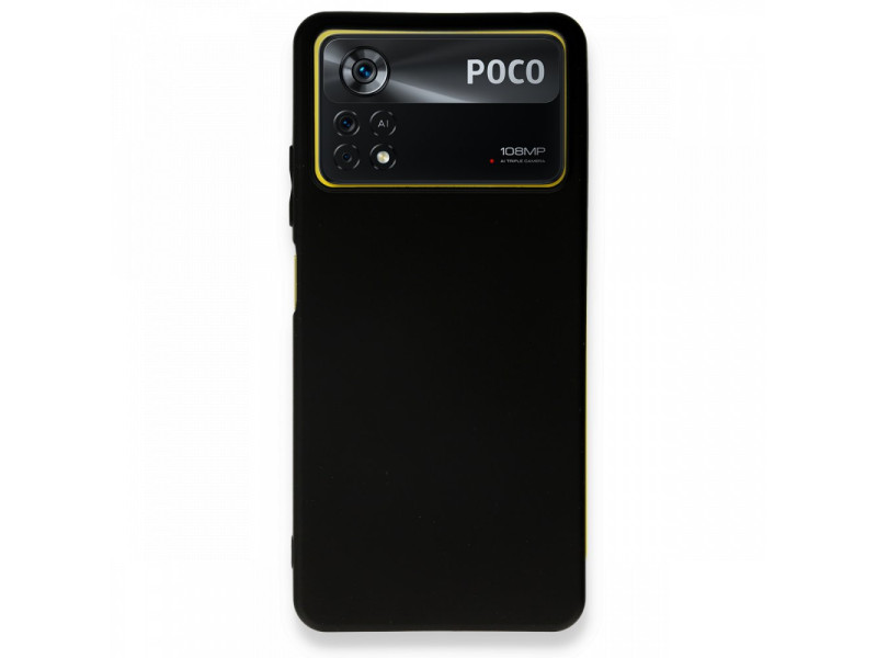 Newface Xiaomi Poco X4 Pro 5G Kılıf First Silikon - Siyah
