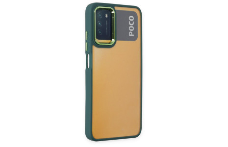 Newface Xiaomi Pocophone M3 Kılıf Dora Kapak - Haki Yeşil