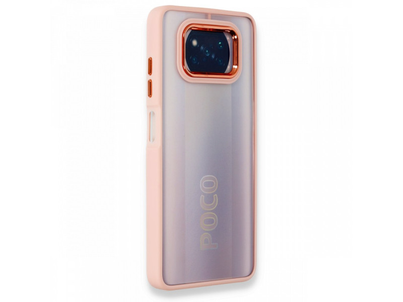 Newface Xiaomi Pocophone X3 Pro Kılıf Dora Kapak - Pudra