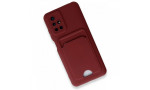 Newface Xiaomi Redmi 10 2022 Kılıf Kelvin Kartvizitli Silikon - Bordo