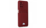 Newface Xiaomi Redmi 10 2022 Kılıf Kelvin Kartvizitli Silikon - Bordo