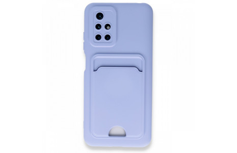 Newface Xiaomi Redmi 10 2022 Kılıf Kelvin Kartvizitli Silikon - Lila