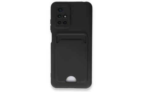 Newface Xiaomi Redmi 10 2022 Kılıf Kelvin Kartvizitli Silikon - Siyah