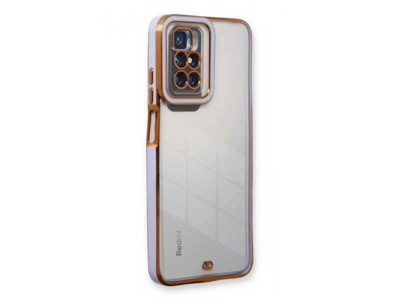 Newface Xiaomi Redmi Note 11 4G Kılıf Liva Lens Silikon - Lila