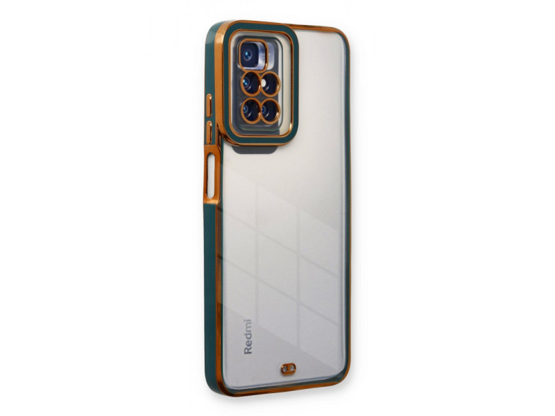 Newface Xiaomi Redmi Note 11 4G Kılıf Liva Lens Silikon - Yeşil