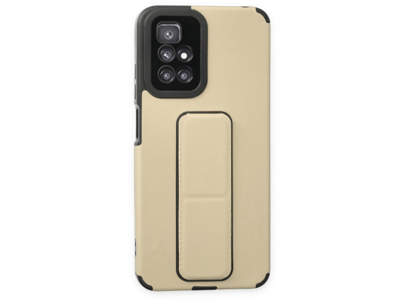 Newface Xiaomi Redmi 10 2022 Kılıf Mega Standlı Silikon - Gold