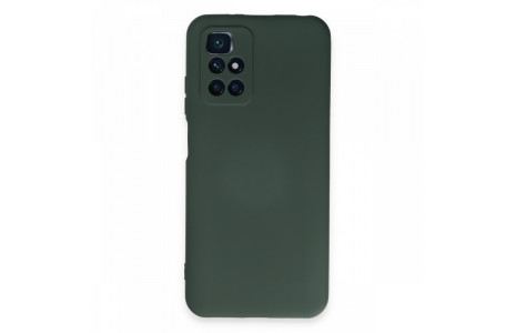 Newface Xiaomi Redmi 10 2022 Kılıf Nano içi Kadife Silikon - Koyu Yeşil