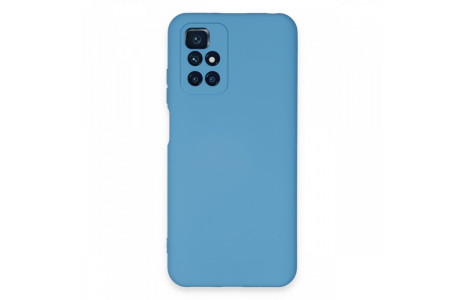Newface Xiaomi Redmi 10 2022 Kılıf Nano içi Kadife Silikon - Mavi