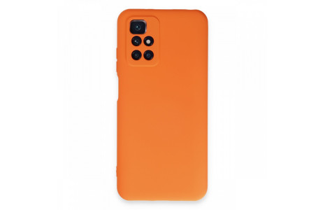Newface Xiaomi Redmi 10 2022 Kılıf Nano içi Kadife Silikon - Turuncu