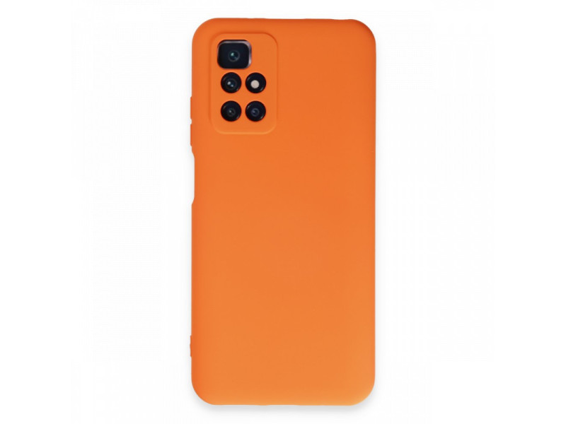 Newface Xiaomi Redmi 10 2022 Kılıf Nano içi Kadife Silikon - Turuncu