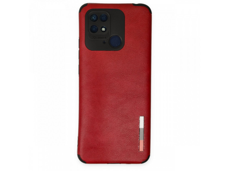 Newface Xiaomi Redmi 10C Kılıf Loop Deri Silikon - Kırmızı