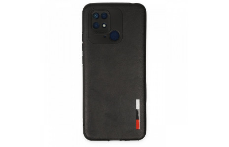 Newface Xiaomi Redmi 10C Kılıf Loop Deri Silikon - Siyah