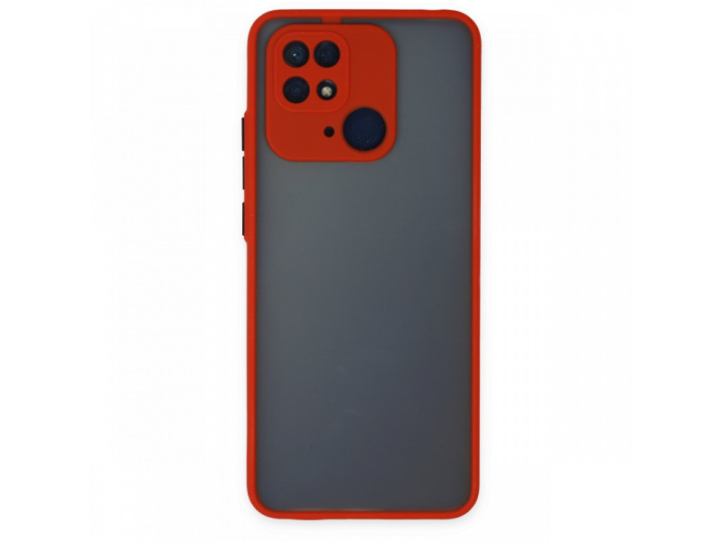 Newface Xiaomi Redmi 10C Kılıf Montreal Silikon Kapak - Kırmızı