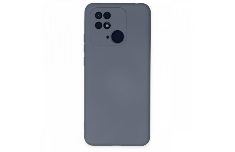 Newface Xiaomi Redmi 10C Kılıf Nano içi Kadife Silikon - Gri