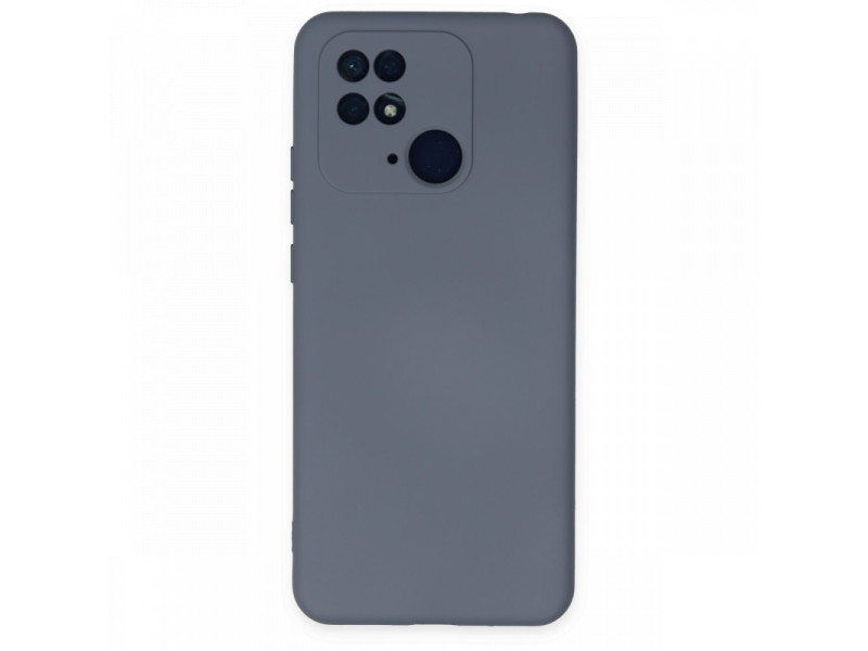 Newface Xiaomi Redmi 10C Kılıf Nano içi Kadife Silikon - Gri