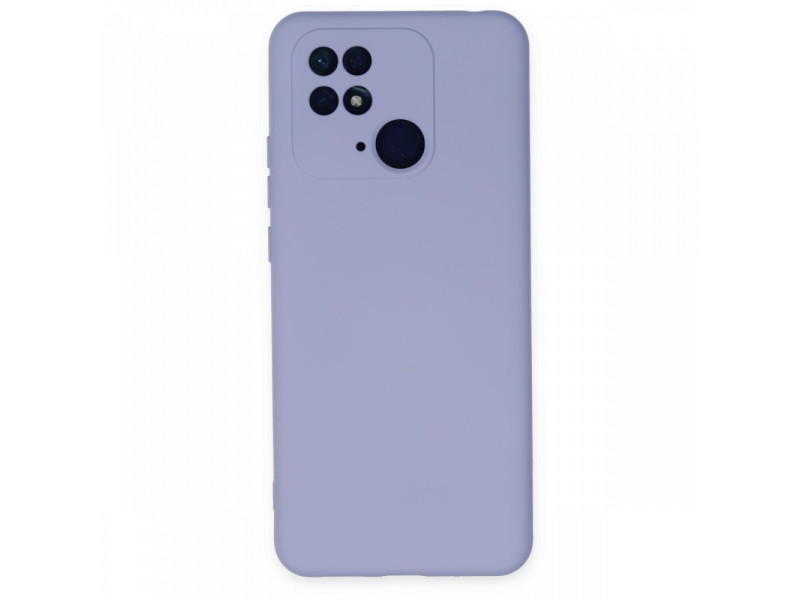 Newface Xiaomi Redmi 10C Kılıf Nano içi Kadife Silikon - Lila