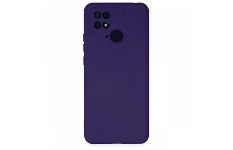Newface Xiaomi Redmi 10C Kılıf Nano içi Kadife Silikon - Mor