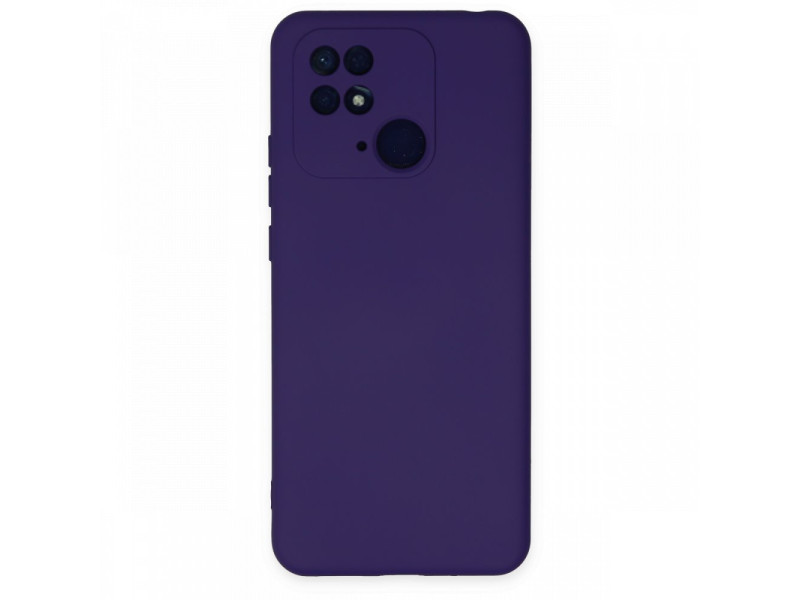 Newface Xiaomi Redmi 10C Kılıf Nano içi Kadife Silikon - Mor