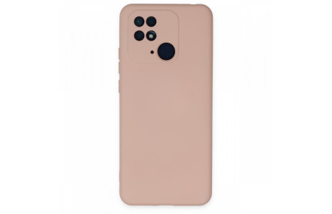 Newface Xiaomi Redmi 10C Kılıf Nano içi Kadife Silikon - Pudra