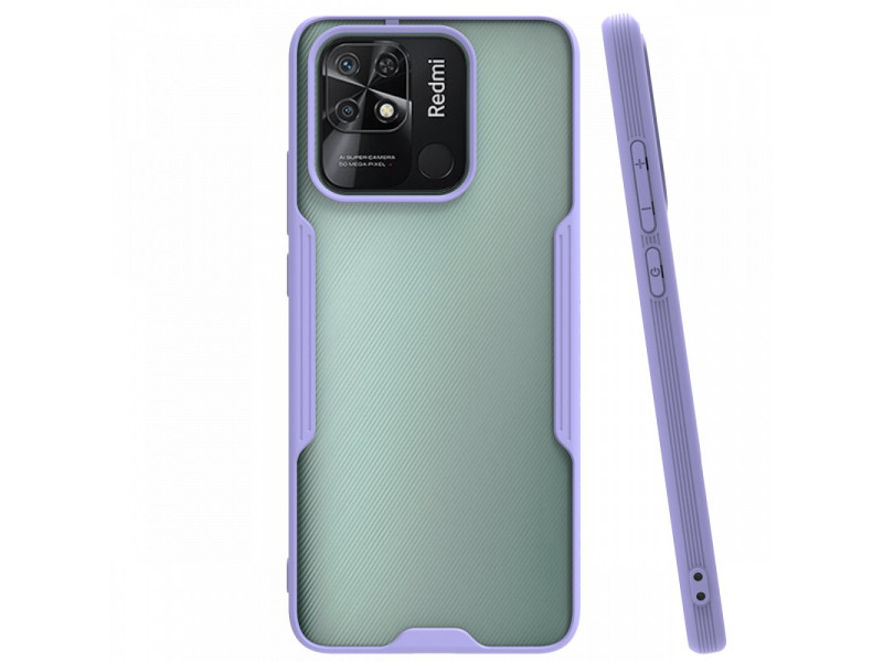 Newface Xiaomi Redmi 10C Kılıf Platin Silikon - Lila