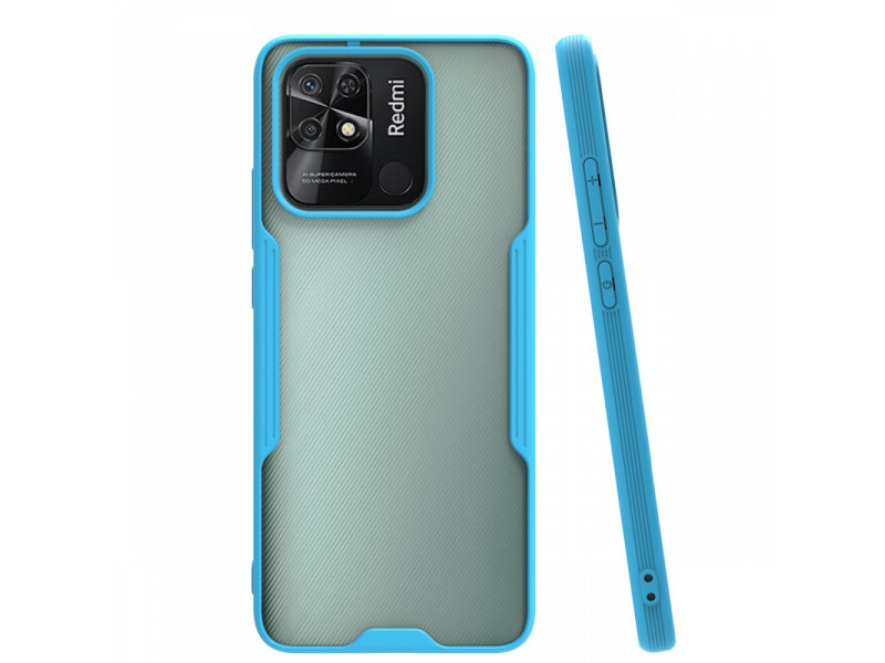 Newface Xiaomi Redmi 10C Kılıf Platin Silikon - Mavi