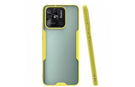 Newface Xiaomi Redmi 10C Kılıf Platin Silikon - Sarı