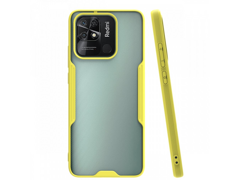 Newface Xiaomi Redmi 10C Kılıf Platin Silikon - Sarı