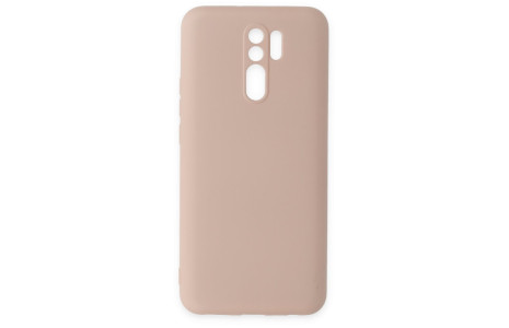 Newface Xiaomi Redmi 9 Kılıf Nano içi Kadife Silikon - Pudra