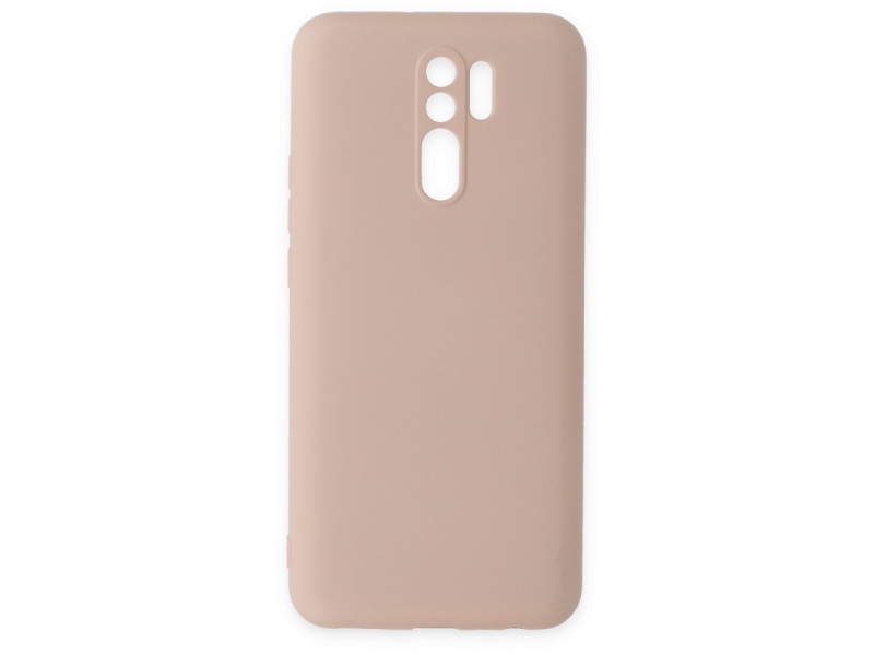 Newface Xiaomi Redmi 9 Kılıf Nano içi Kadife Silikon - Pudra