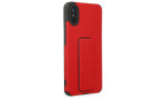 Newface Xiaomi Redmi 9A Kılıf Mega Standlı Silikon - Kırmızı