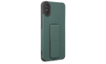 Newface Xiaomi Redmi 9A Kılıf Mega Standlı Silikon - Yeşil