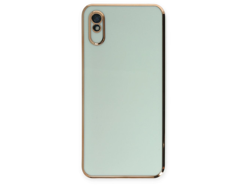 Newface Xiaomi Redmi 9A Kılıf Volet Silikon - Açık Yeşil