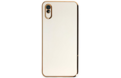 Newface Xiaomi Redmi 9A Kılıf Volet Silikon - Beyaz