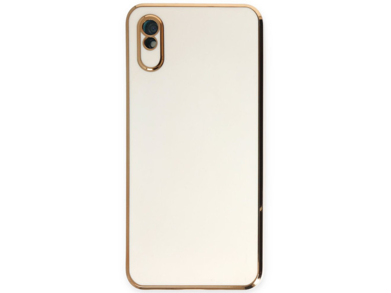 Newface Xiaomi Redmi 9A Kılıf Volet Silikon - Beyaz