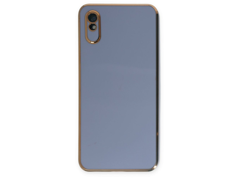 Newface Xiaomi Redmi 9A Kılıf Volet Silikon - Mavi