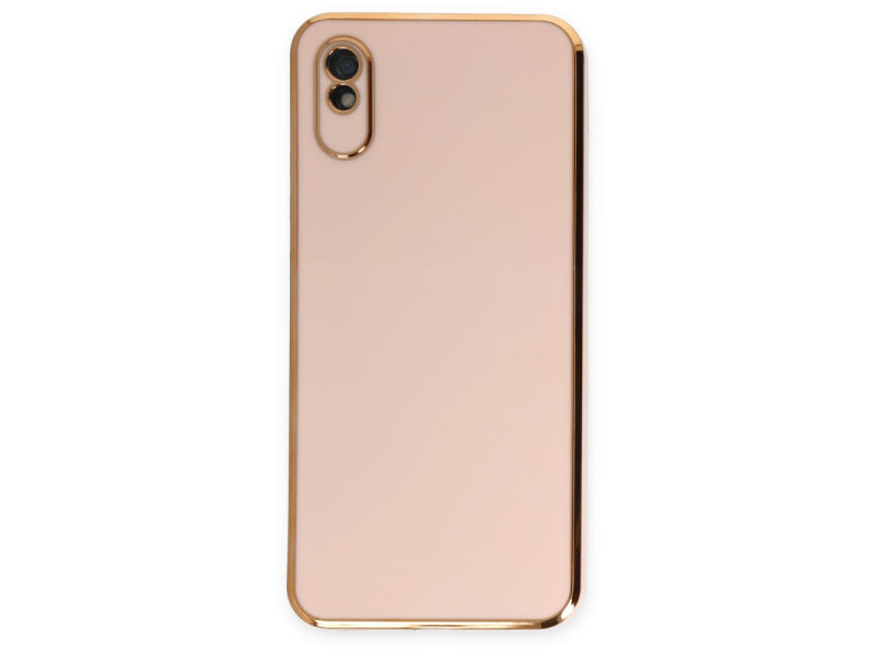 Newface Xiaomi Redmi 9A Kılıf Volet Silikon - Pembe