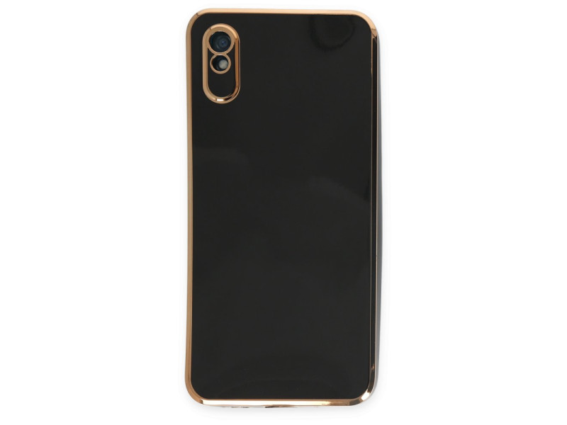 Newface Xiaomi Redmi 9A Kılıf Volet Silikon - Siyah