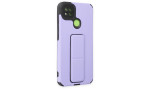 Newface Xiaomi Redmi 9C Kılıf Mega Standlı Silikon - Lila