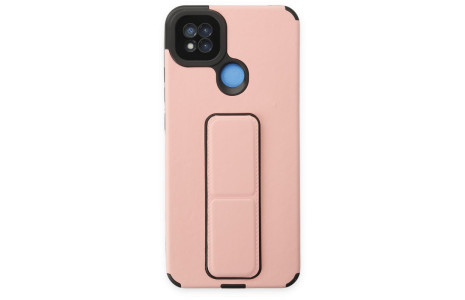 Newface Xiaomi Redmi 9C Kılıf Mega Standlı Silikon - Pudra