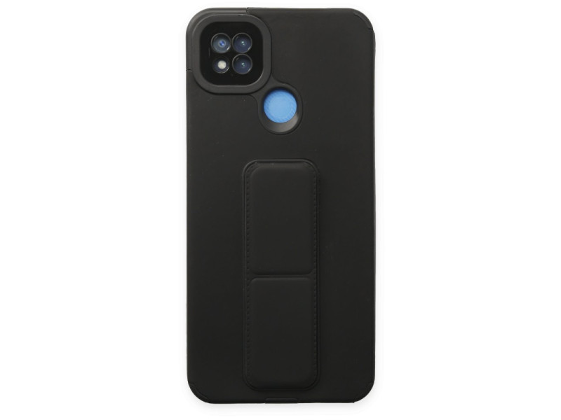 Newface Xiaomi Redmi 9C Kılıf Mega Standlı Silikon - Siyah
