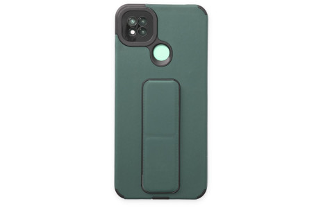 Newface Xiaomi Redmi 9C Kılıf Mega Standlı Silikon - Yeşil