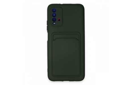 Newface Xiaomi Redmi 9T Kılıf Kelvin Kartvizitli Silikon - Koyu Yeşil