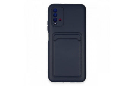 Newface Xiaomi Redmi 9T Kılıf Kelvin Kartvizitli Silikon - Lacivert