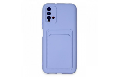 Newface Xiaomi Redmi 9T Kılıf Kelvin Kartvizitli Silikon - Lila