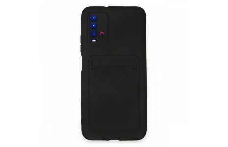 Newface Xiaomi Redmi 9T Kılıf Kelvin Kartvizitli Silikon - Siyah