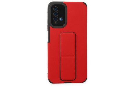 Newface Xiaomi Redmi 9T Kılıf Mega Standlı Silikon - Kırmızı