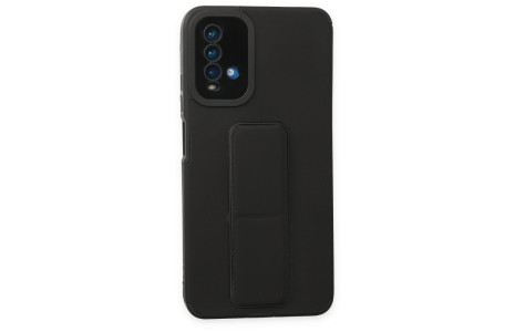 Newface Xiaomi Redmi 9T Kılıf Mega Standlı Silikon - Siyah