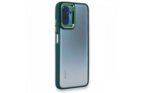 Newface Xiaomi Redmi Note 10 Kılıf Dora Kapak - Haki Yeşil
