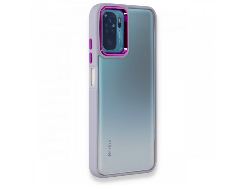 Newface Xiaomi Redmi Note 10 Kılıf Dora Kapak - Lila