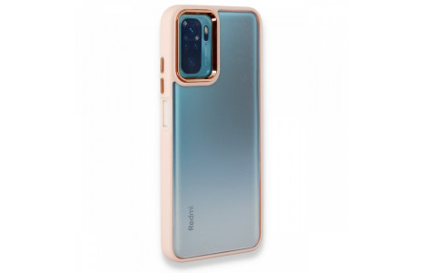 Newface Xiaomi Redmi Note 10 Kılıf Dora Kapak - Pudra